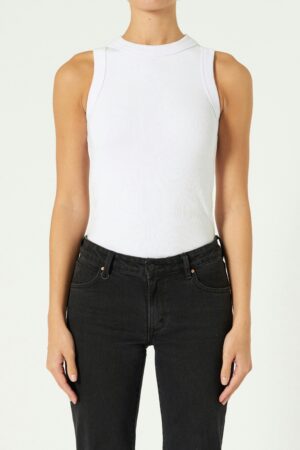 HUDO WHITE SLEEVLESS TOP