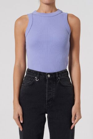 HUDO DIGI LAVENDER SLEEVLESS TOP