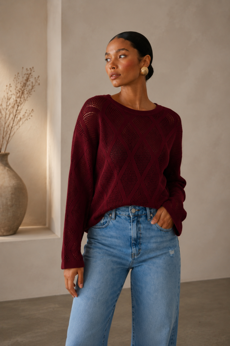 BURGUNDY Mesh Top One Size (50-85kgs)
